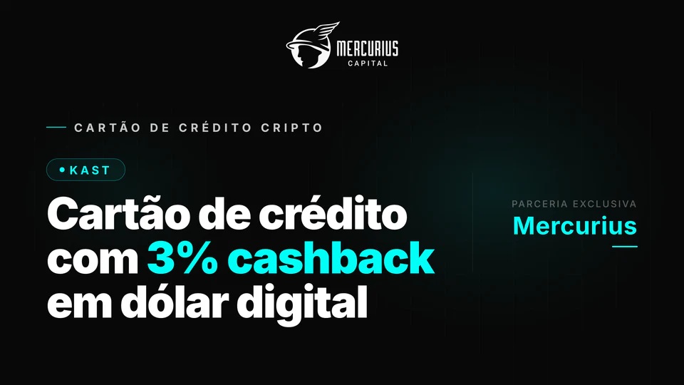 KAST: cartão de crédito cripto com 3% de cashback em dólar digital